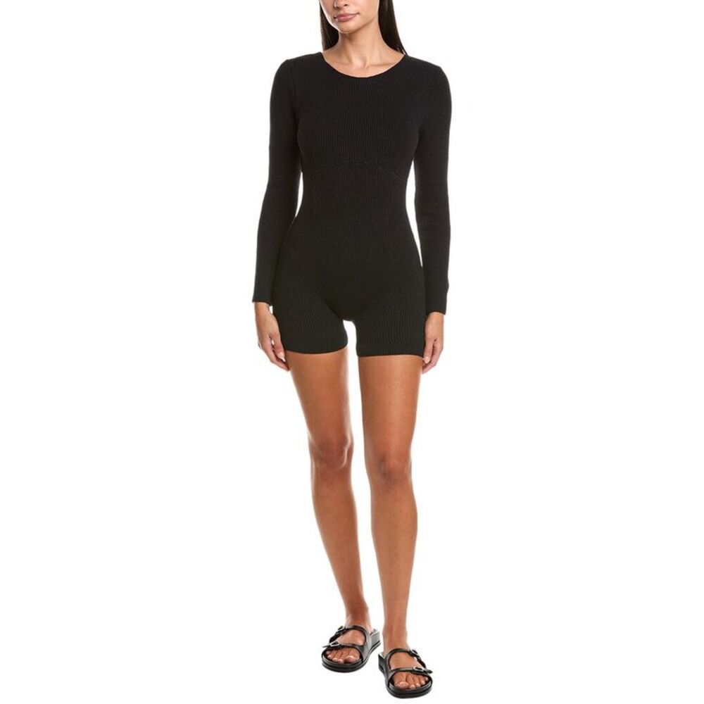 Haight Womens  Aurora Knit Playsuit, Black